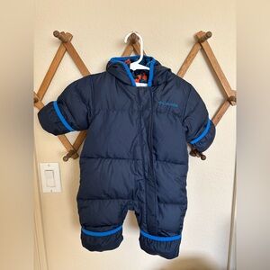 Columbia Snuggly Bunny Blue Infant Snowsuit Bunting 0-3m